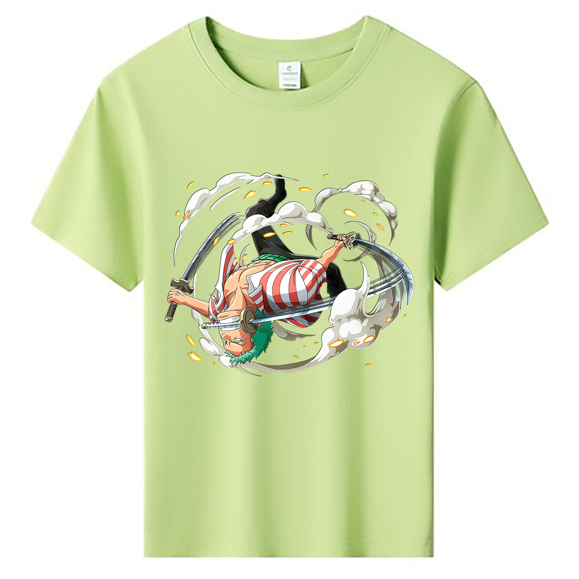 ワンピース ロロノア・ゾロ ONE PIECE Roronoa Zoro 綿100％キッズTシャツ（フロントプリント）